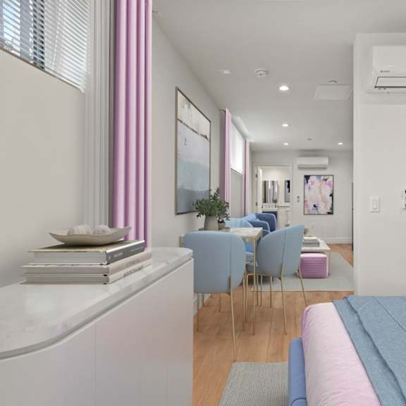 studio-style unit with bedroom