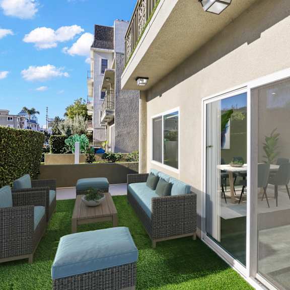large-size outdoor patio space