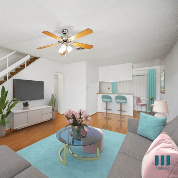 living and dining room space with vinyl flooring