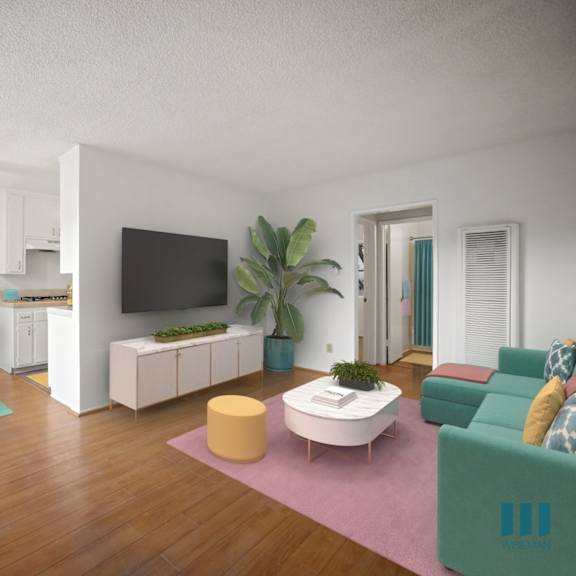 open-concept dining and living room