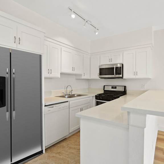 kitchen with energy-efficient appliances
