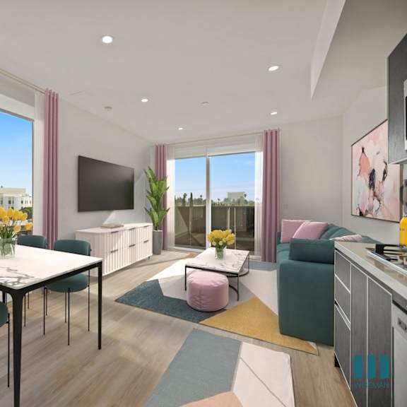 large-size windows and natural light at ogden garden by wiseman, los angeles, ca