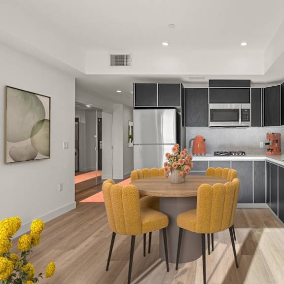 open air kitchen space at ogden garden by wiseman, los angeles, 90036