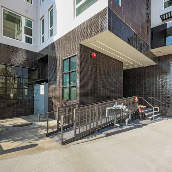 main entrance to property at ogden garden by wiseman, california, 90036
