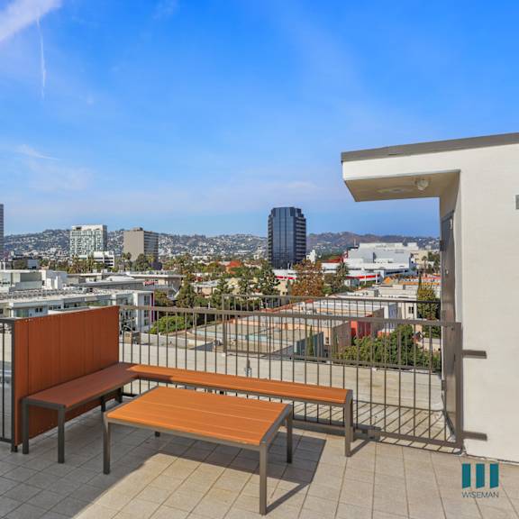 rooftop deck at ogden garden by wiseman, california