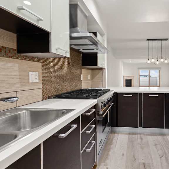 open-concept kitchen