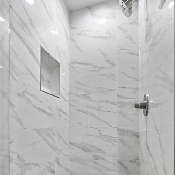 large walk-in shower