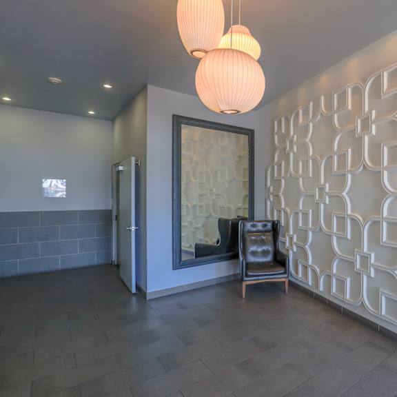 lobby entrance of santa monica federal by wiseman