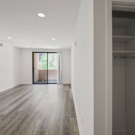 living room space with additional cabinet storage