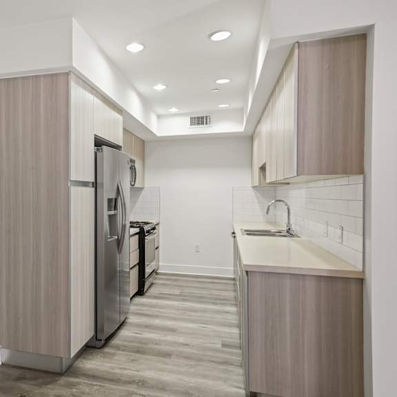 kitchen with energy-efficient appliances