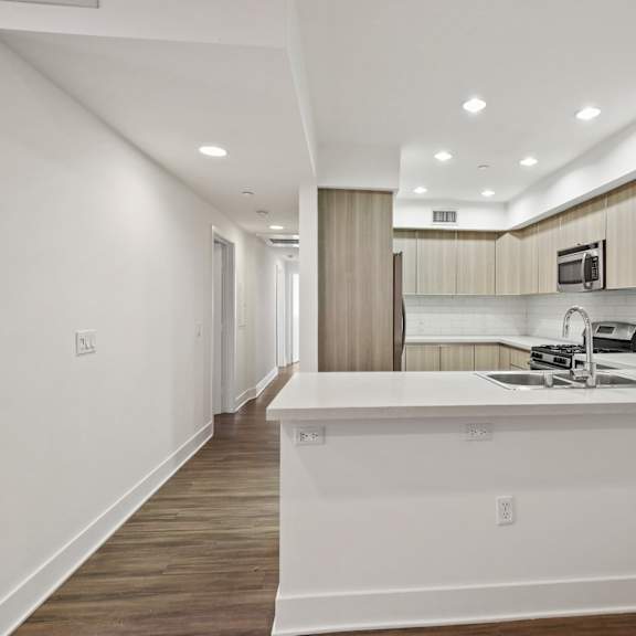 kitchen with energy-efficient appliances