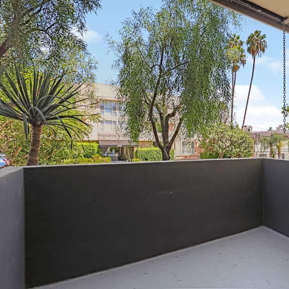 spacious patio