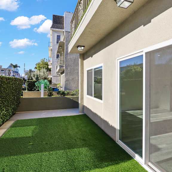 apartment with private patio area