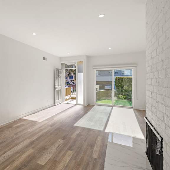 apartment with open-concept dining and living room space