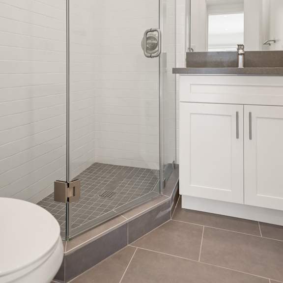 bathroom with walk-in shower