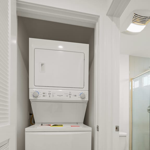 apartment with in-suite washer and dryer