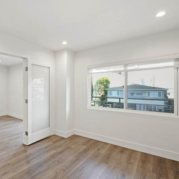 apartment with double doors
