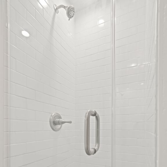 bathroom with stand -up shower