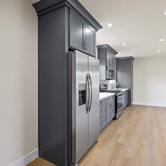 open-concept kitchen with energy-efficient appliances