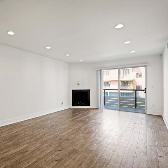 large open-concept living room space