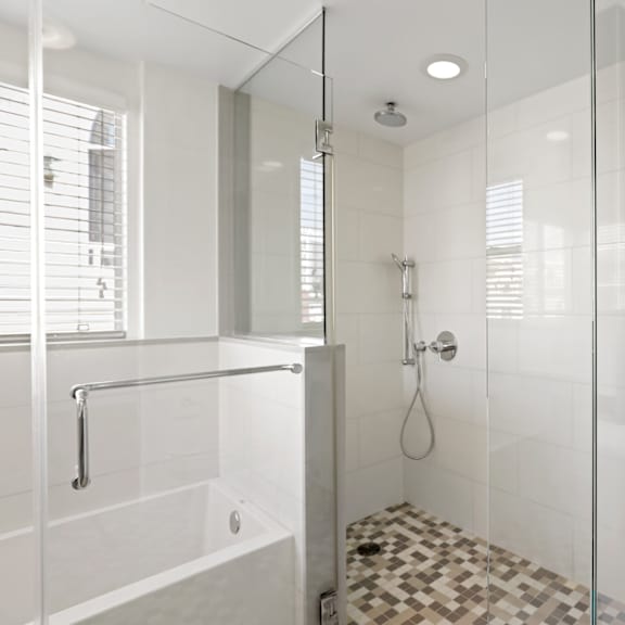 bathroom with stand-up shower