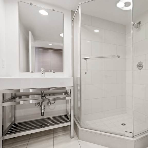 bathroom with handicap access