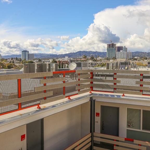 views from the rooftop terrace
