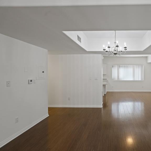 open-concept dining and living room areas