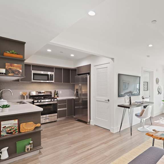 open-concept apartment home