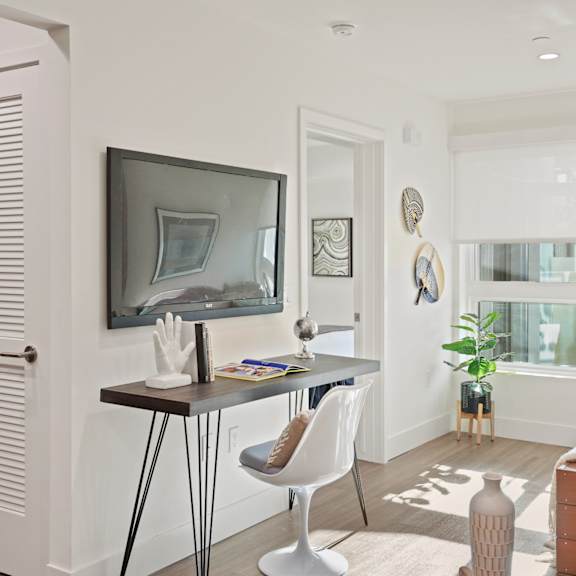 west la apartment with natural light