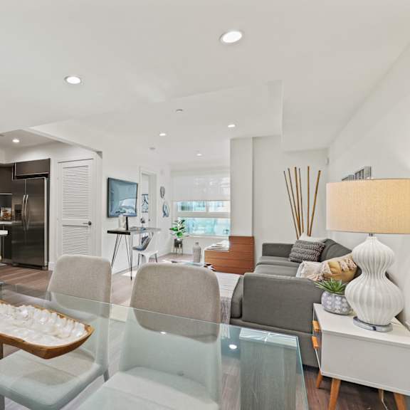 modern apartment homes with open-concept space