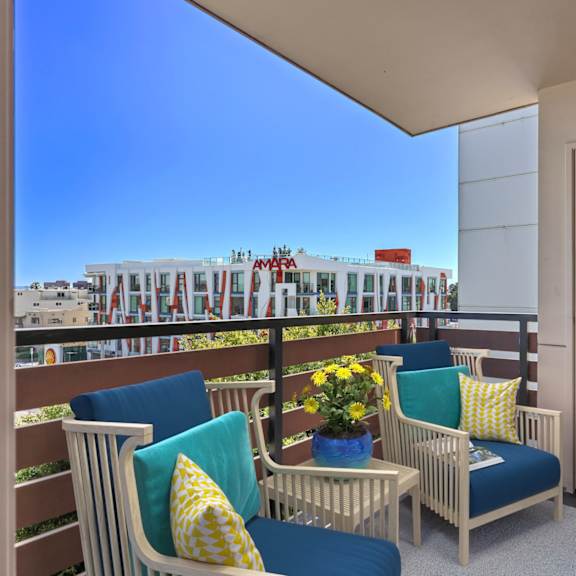 spacious patio with views