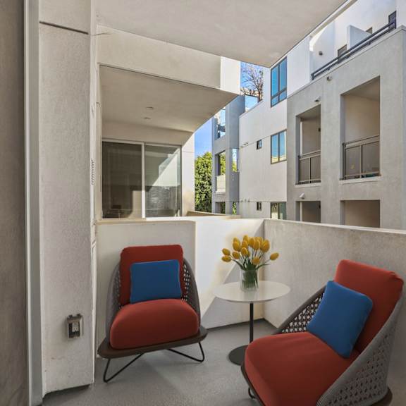 spacious patio