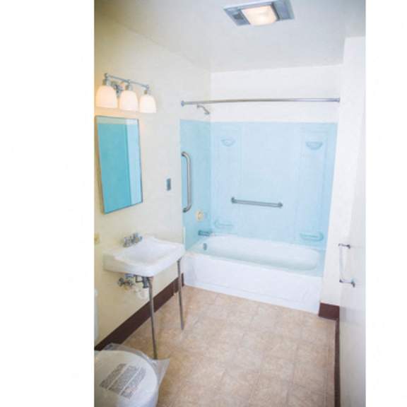 the roosevelt apartments – bathroom – master bathroom - on-site laundry - 24 hour emergency maintenance – ask for a tour - extra storage – wheelchair access – hand rails