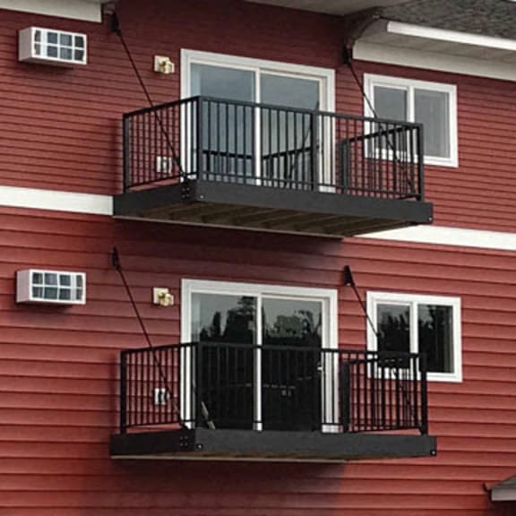 outside of building and unit decks