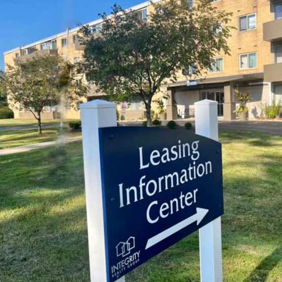 leasing center sign