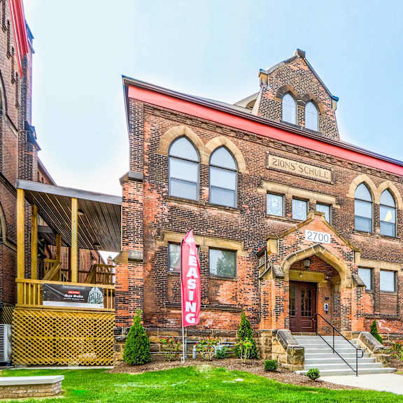 the school building at san sofia luxury apartments