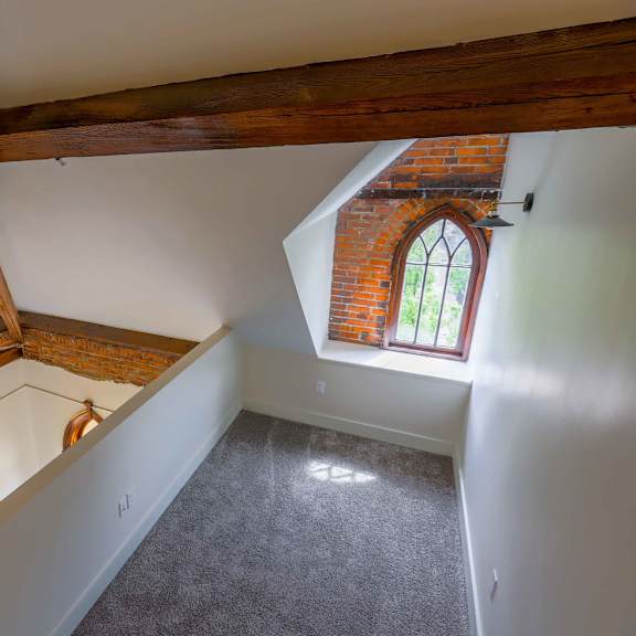 soaring vaulted ceilings in select apartment homes at san sofia luxury apartments , integrity realty llc, cleveland, oh