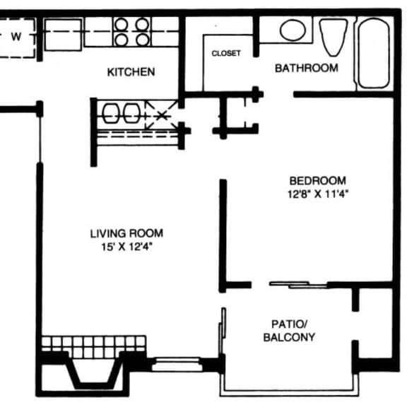 Thumbnail 2 of 2 A2 Floor Plan at High Oaks, Austin, Texas