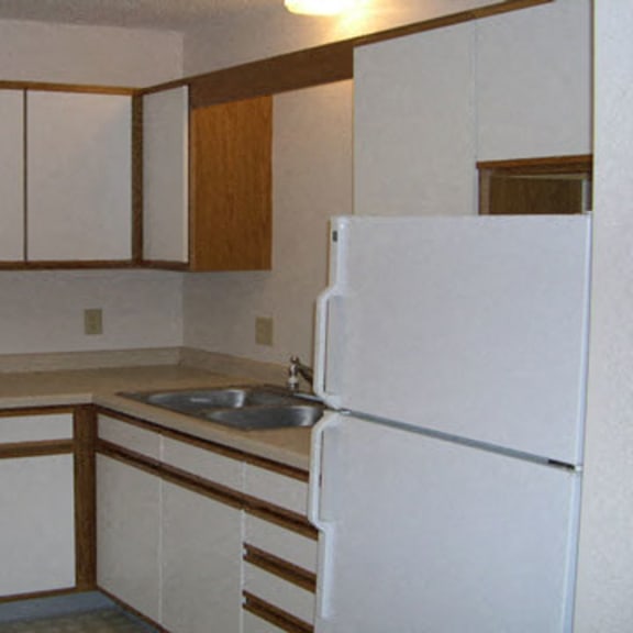 kitchen with white cupboards