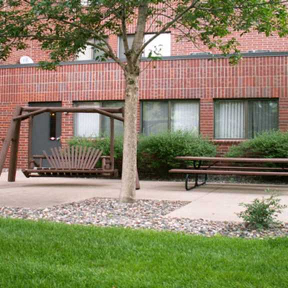 outside patio area