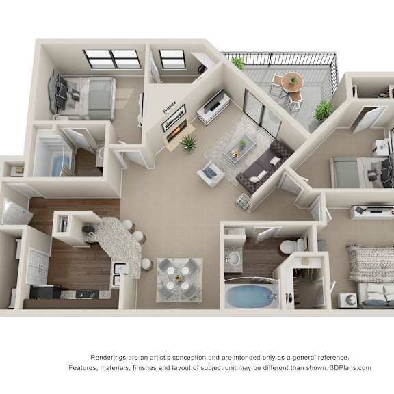 Thumbnail 1 of 10 C1 Windjammer Floor Plan at The Legends at Eagle Mountain Lake, Texas