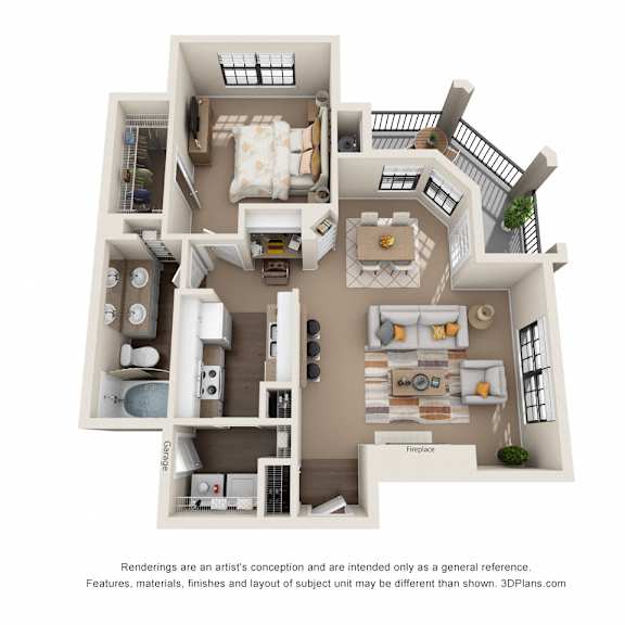 Thumbnail 1 of 11 Red Bud Floor Plan at Ventana Oaks Apartments, Austin, 78717