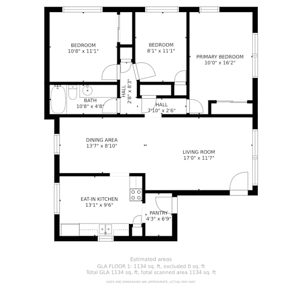 floor plan of 55 north luxury apartments to rent in the north end of boston
