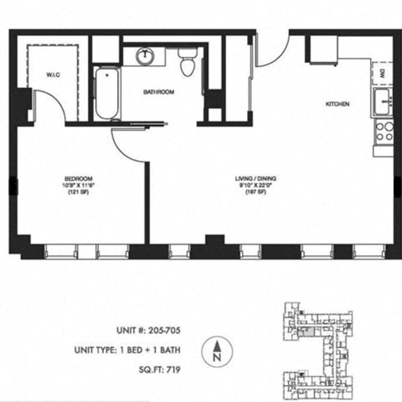 Thumbnail 2 of 2 Unit image at Somerset Place Apartments, Chicago