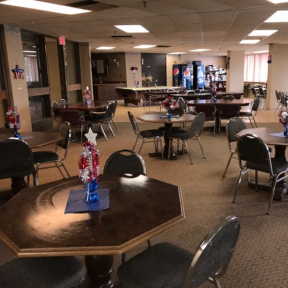 community room tables and shairs
