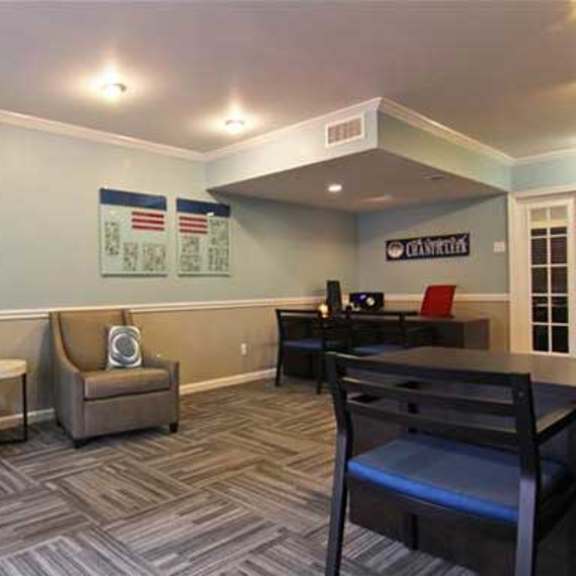 interior of leasing office at the courtyards of chanticleer in virginia beach va
