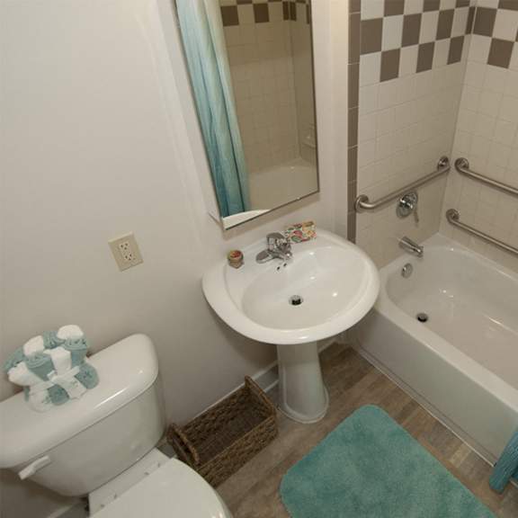 2 bedroom apartment- bathroom