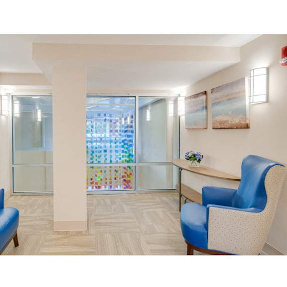 second floor seating area