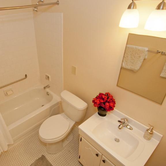 pikeswood park model apartment bathroom